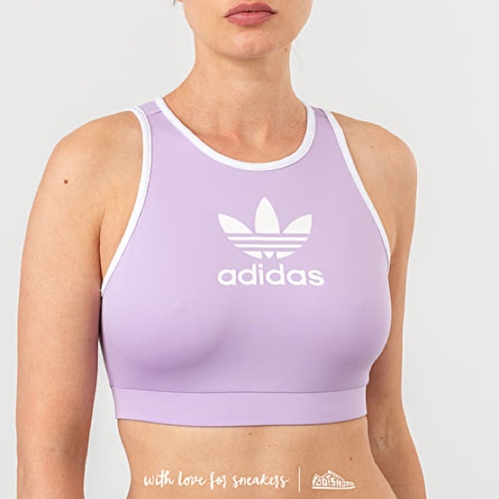 adidas lavender/lilac sports bra